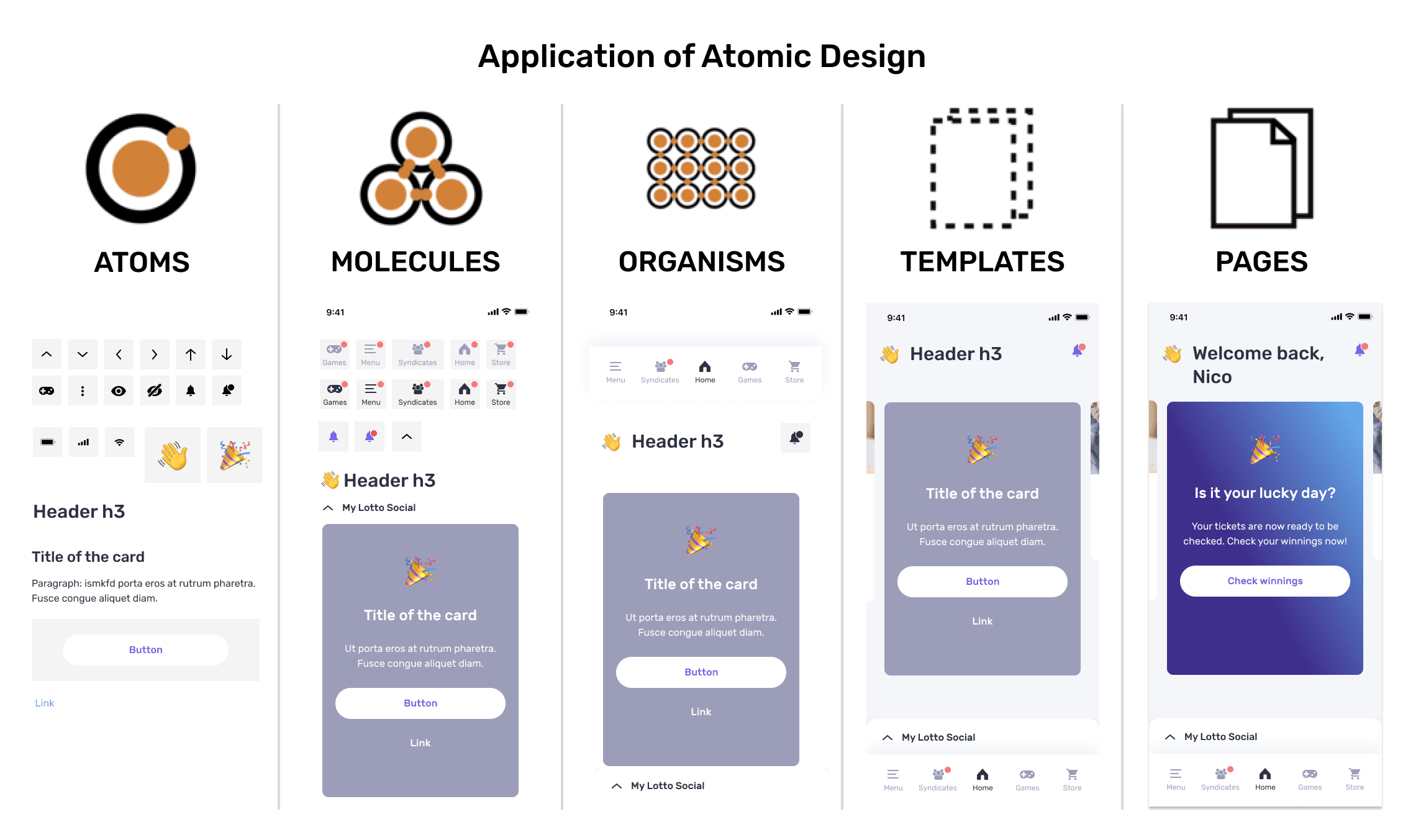 Lotto Social App Design System