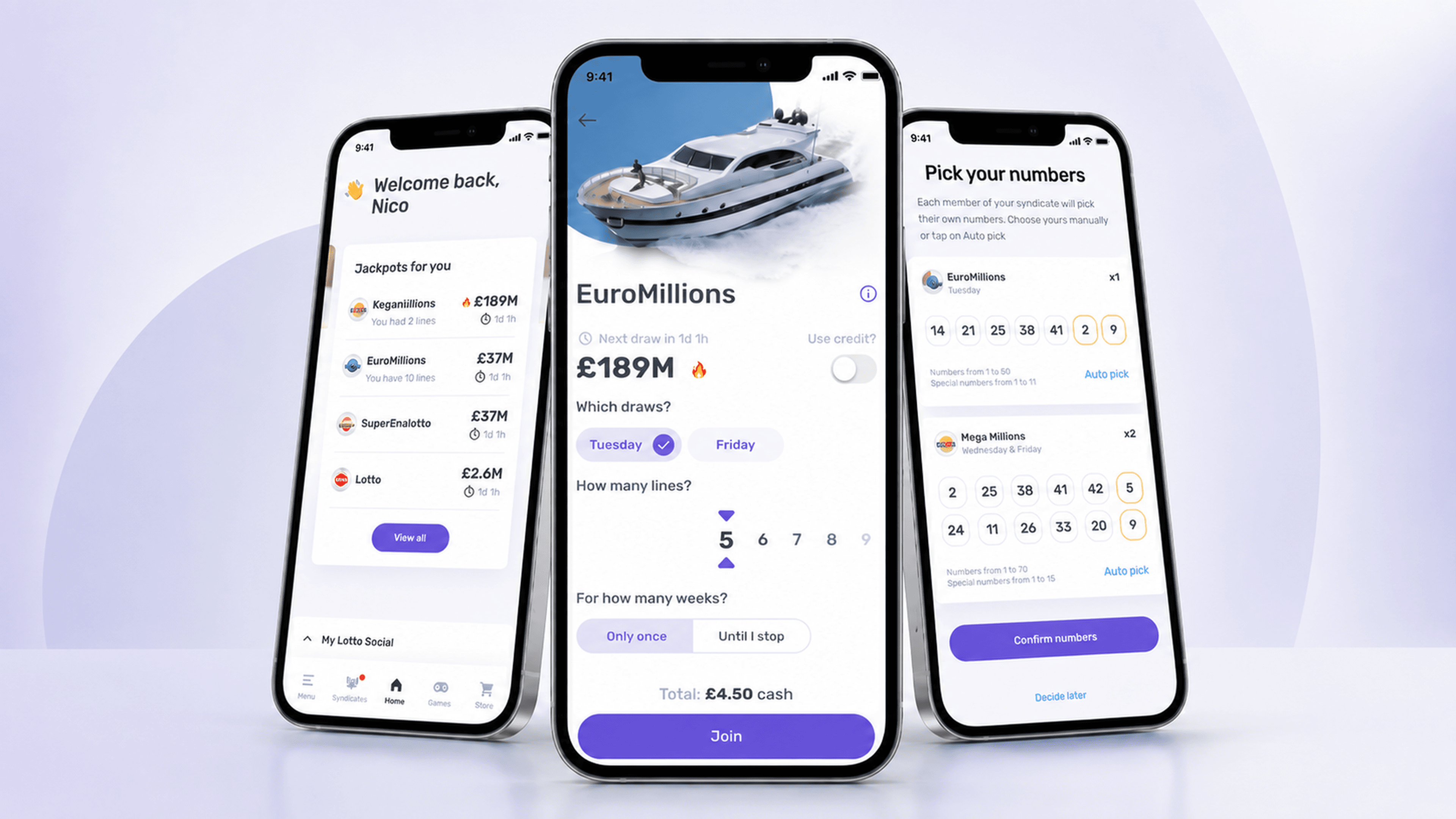 Social Lottery App hero image