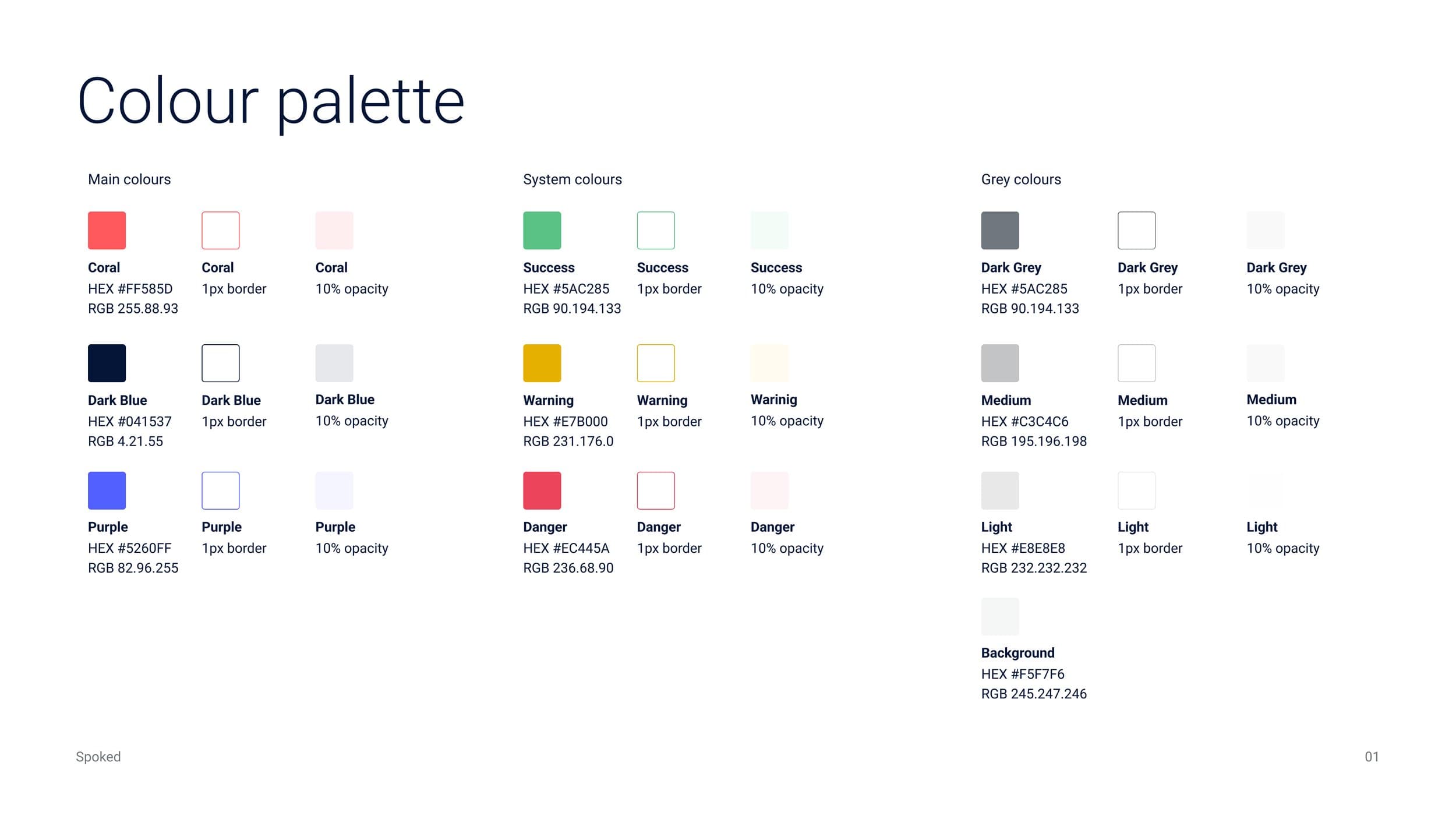 Spoked Color Palette