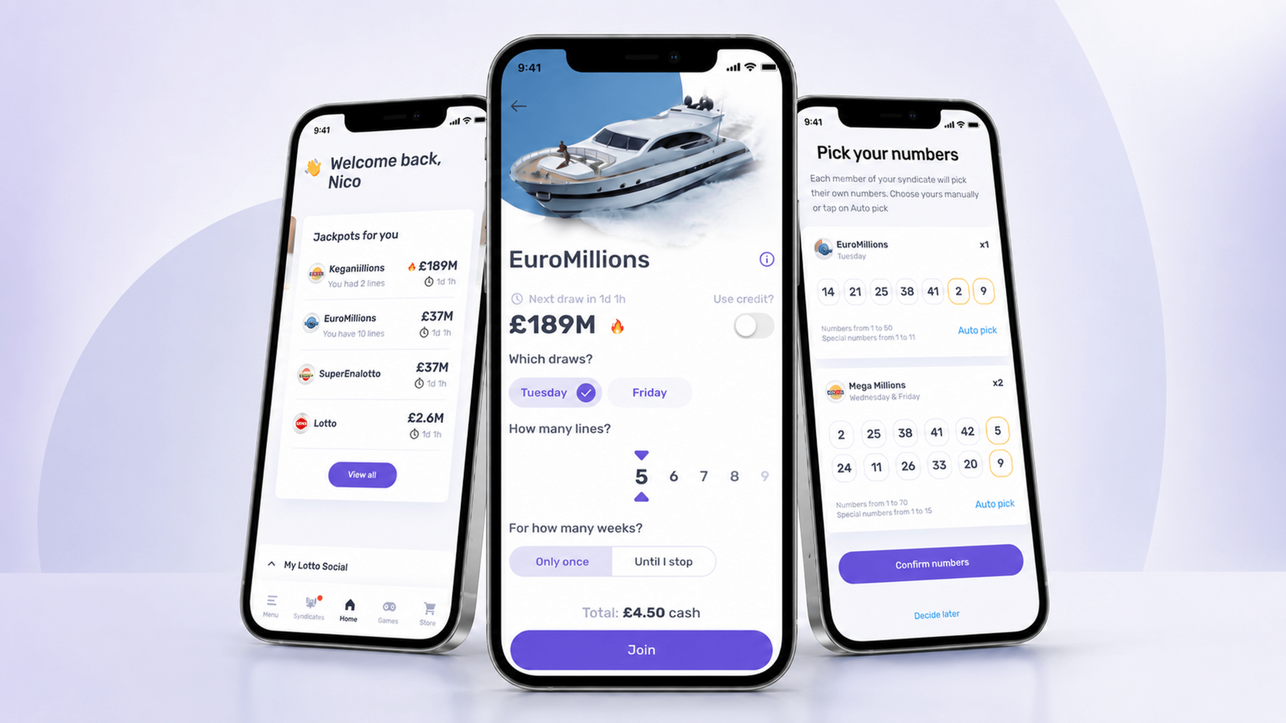 Social Lottery App hero image